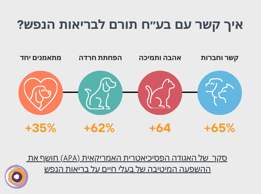 הקשר בין בעלי חיים לשיפור בריאות הנפש