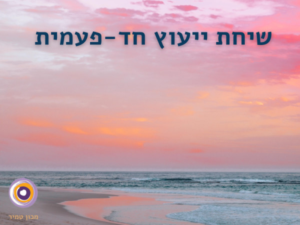 מפגש יעוץ קצר, ממוקד ואינטנסיבי | סשן 1 על 1 עם איתן טמיר