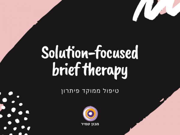 Solution-focused brief therapy