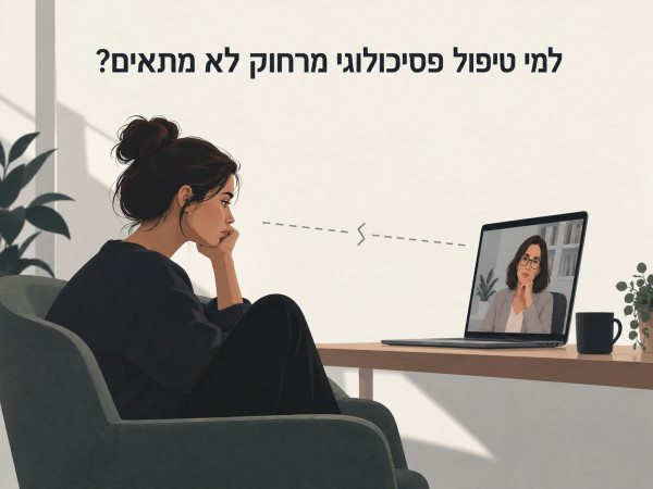 למי טיפול בזום יעיל ולמי לא?